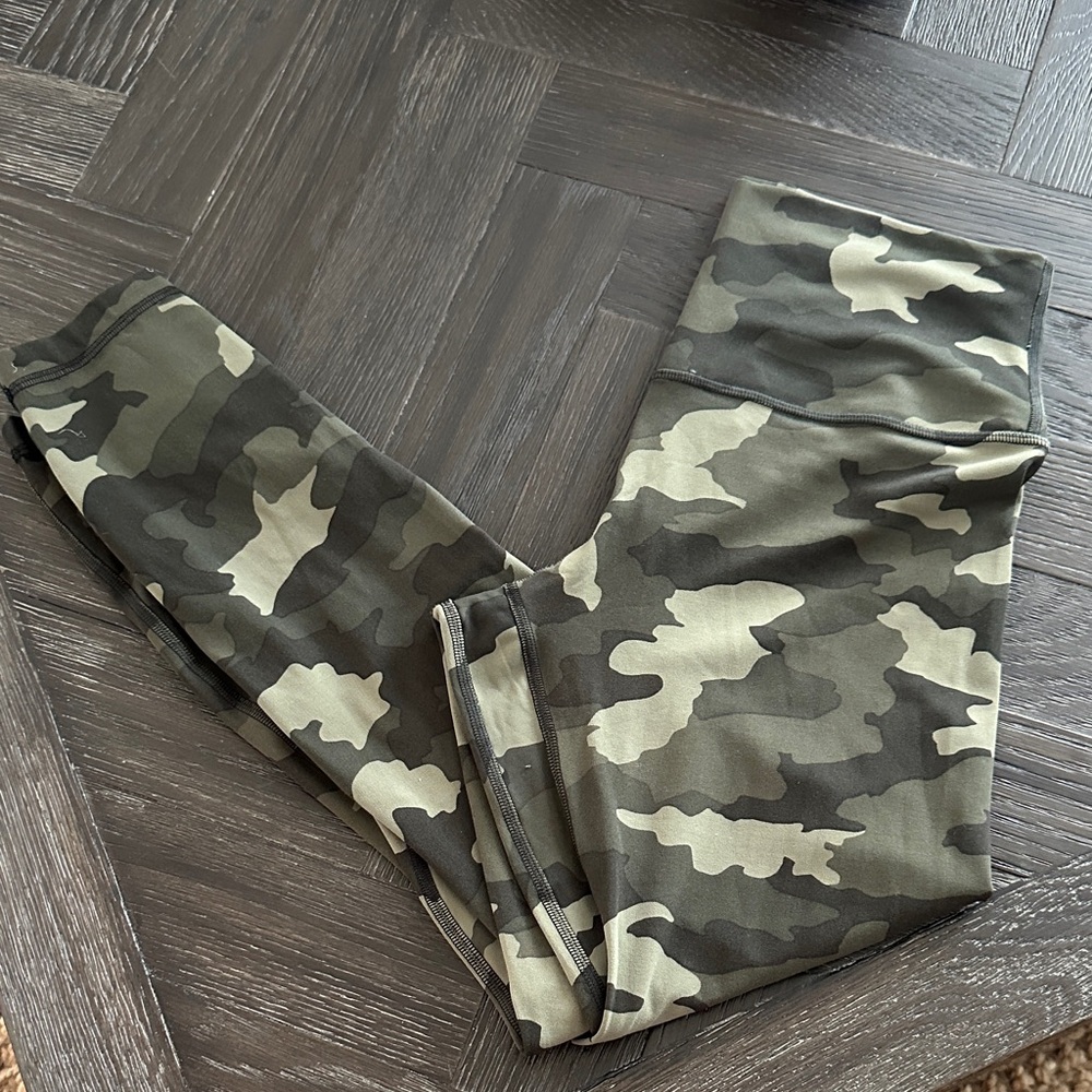 Lululemon Athletica Olive Camouflage Leggings